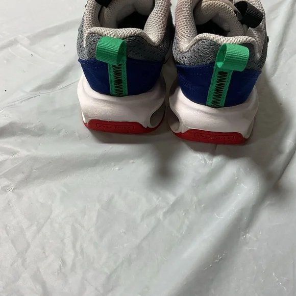 Nike Kids' Black and Gray Sneakers with Blue Accents - Picture 2 of 5